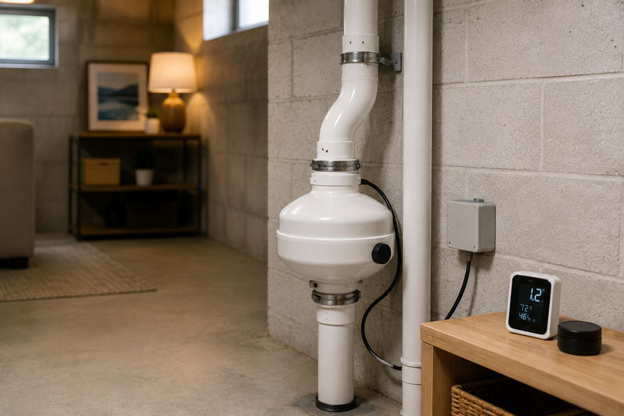 Professional radon testing and mitigation services.